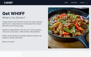 Screenshot of https://getwhiff.info/